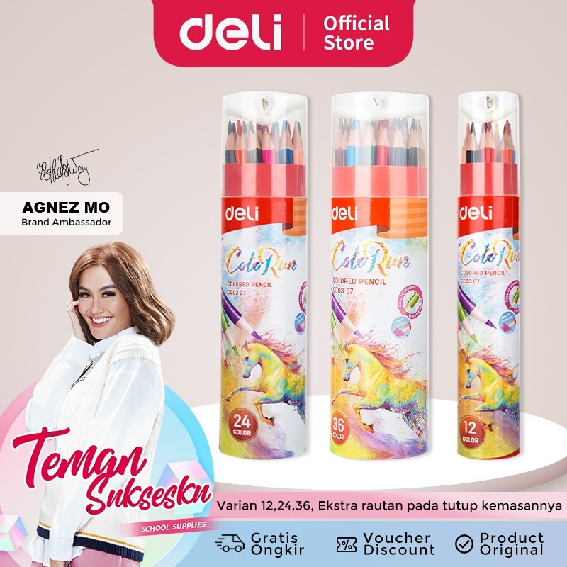 

Pensil Warna Deli 36 Warna Serutan - EC00337