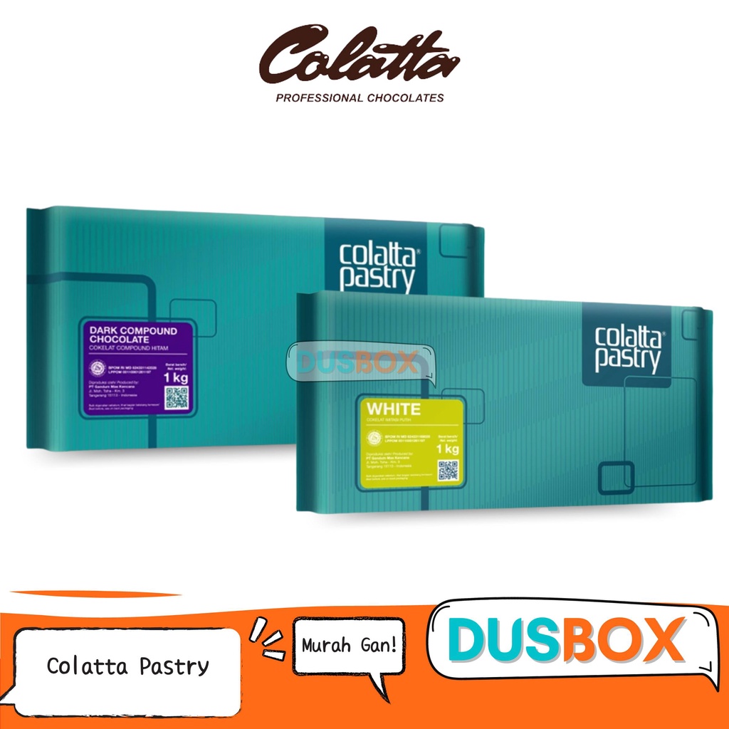 

Colatta Pastry 1kg / Colatta Pastry / Collata Dark Chocolate / Coklat Colatta Pastry / Coklat Collata / Colatta Dark Chocolate 1kg / Coklat Batang Collata