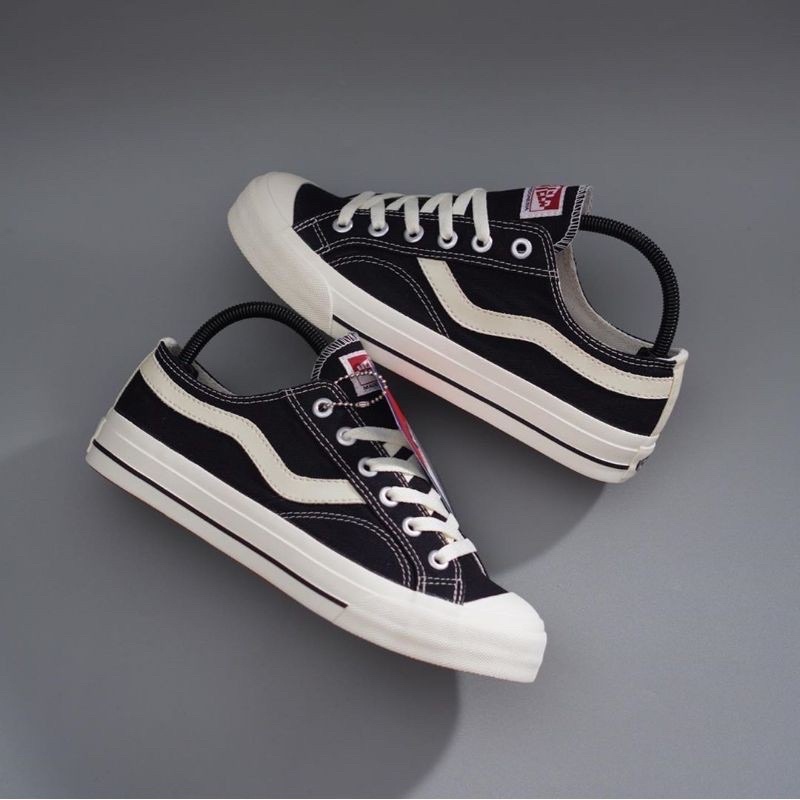 Ventela New Public Low Black Natural Sepatu Ventella Vantela - VENTELA PUBLIC