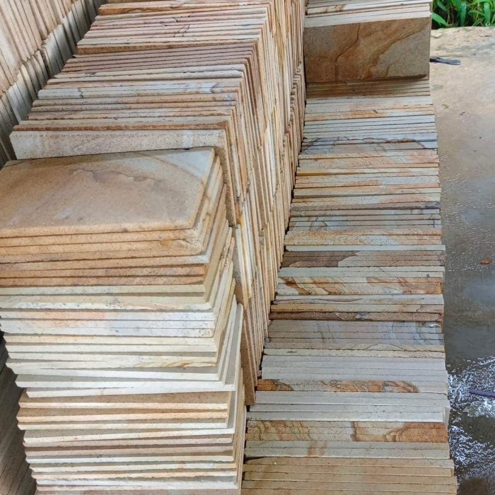 batu alam palimanan dinding - 10x20