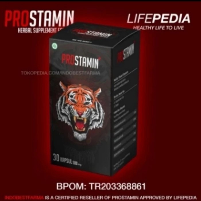 {READY STOK} Prostamin Original Obat Herbal Stamina Bpom