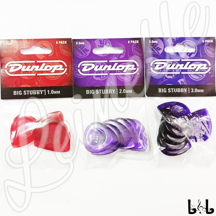 Dunlop Big Stubby Guitar Pick Pik Klaber Gitar