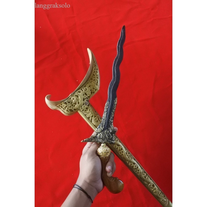 

keris naga penganten kinatah P ladrang topeng KP - bilahan antik