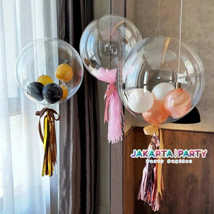 Balon Transparan PVC / Balon Transparant JUMBO / Balon PVC Polos