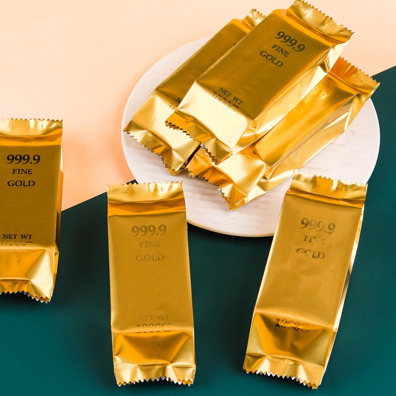 

(New) Plastik kemasan Nastar taiwan motiff gold 1000g premium kemasan
