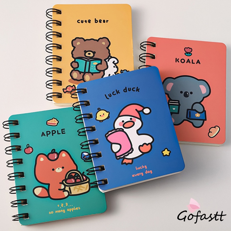 

Notebook Kartun Hewan Portabel Diary Alat Tulis Notebook Lucu-G