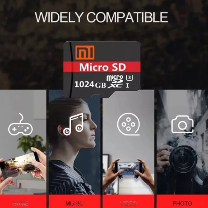 Kartu memori Micro Sd card Xiaomi Black XCSD3  128 256 512 GB 1TB - 128 gb