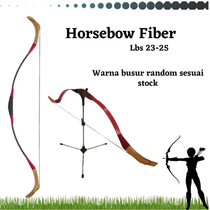 Busur Panah Horsebow Horse Bow Fiber Remaja Dewasa
