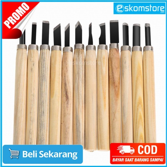 

Set Pisau Ukir Pahat Kayu 12 in 1 Wood Carving Art Knife