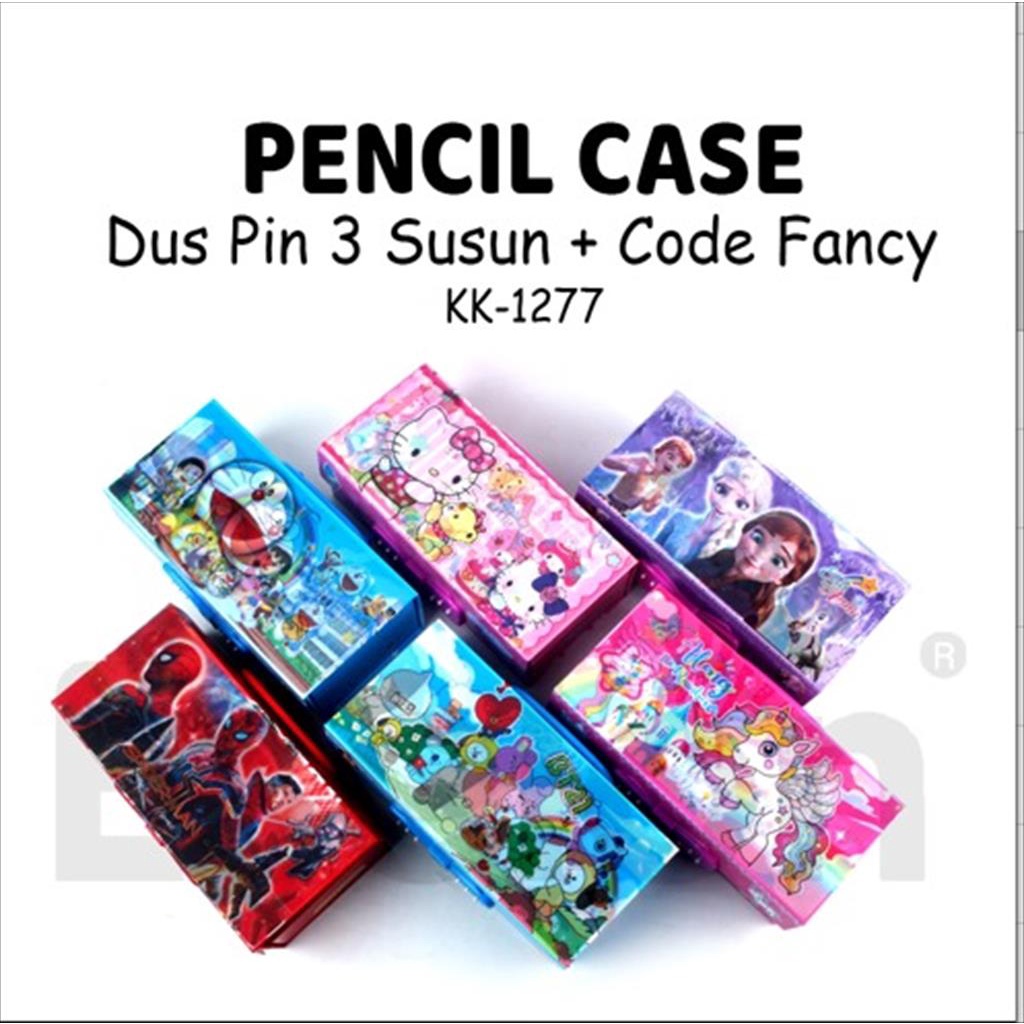 

[MaxMart] Kotak pensil 3D Pin Susun KK1299 / Kotak pensil karakter