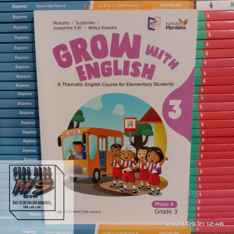 Grow With English Kelas 3 SD Kurikulum Merdeka Erlangga