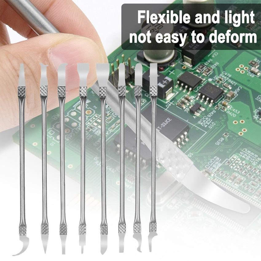 Cpu Glue Removal Crowbar Set Pisau Service Cpu Emmc 8 In 1 Pisau Congkel Cpu Ic Pisau Cpu Tool