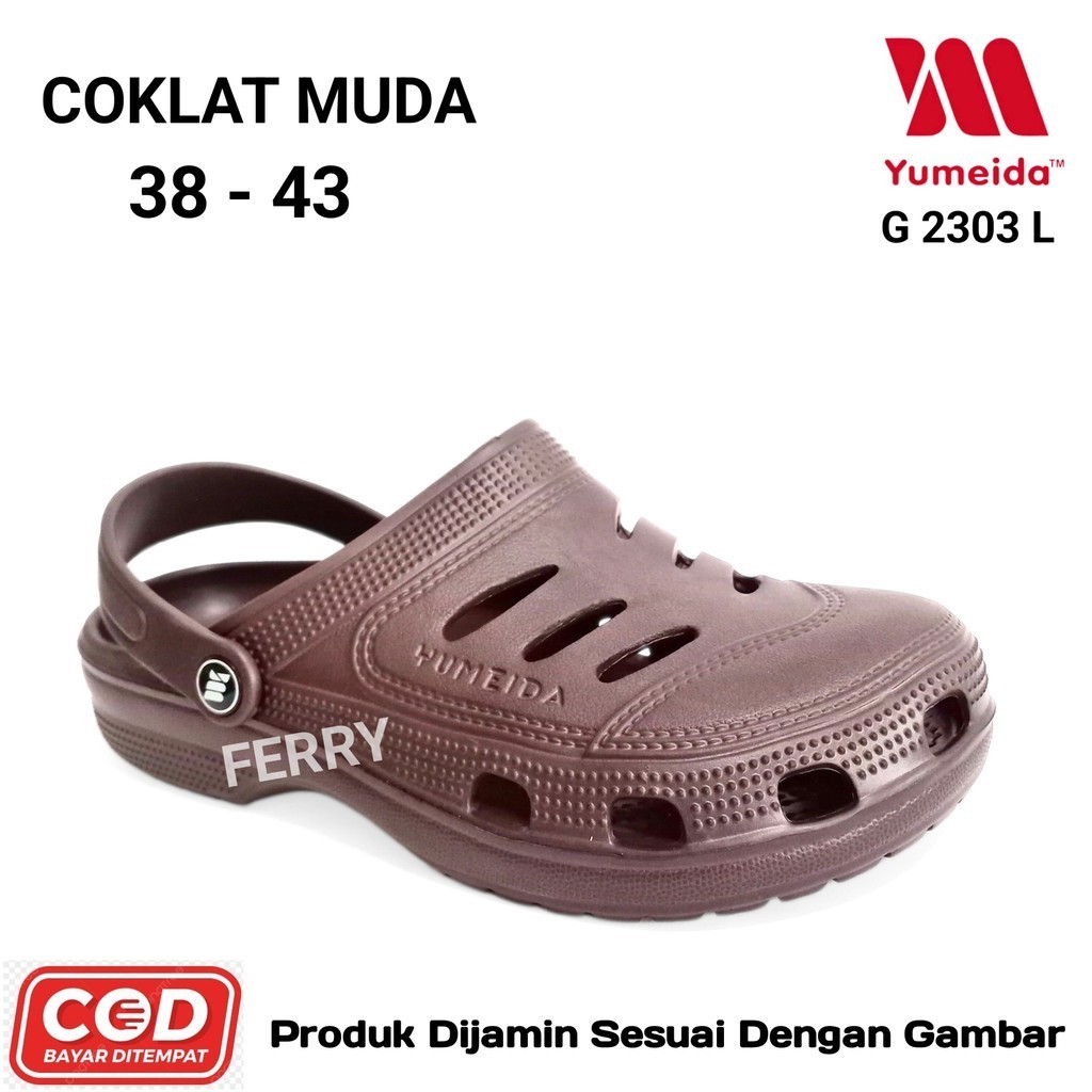 Sepatu Sandal Bakpao Santai Pria Yumeida 2303