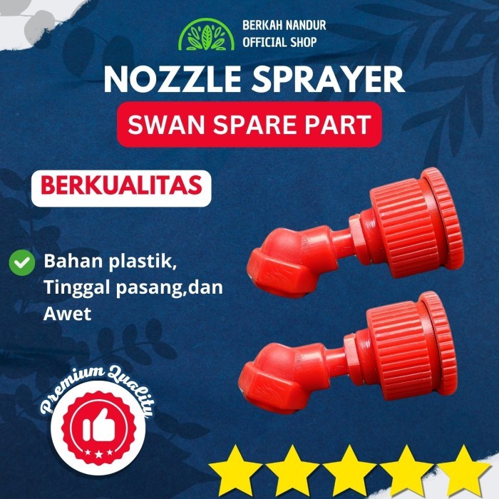 NOZZLE SPRAYER SWAN PLASTIK 4 LUBANG