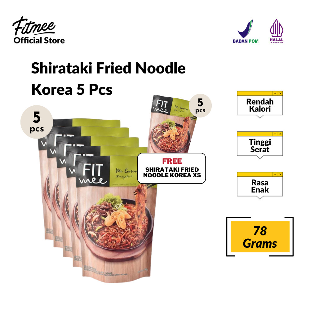 

Fitmee Mie Instan Sehat Shirataki Goreng Korea 5 Pcs FREE Goreng Korea 5 Pcs