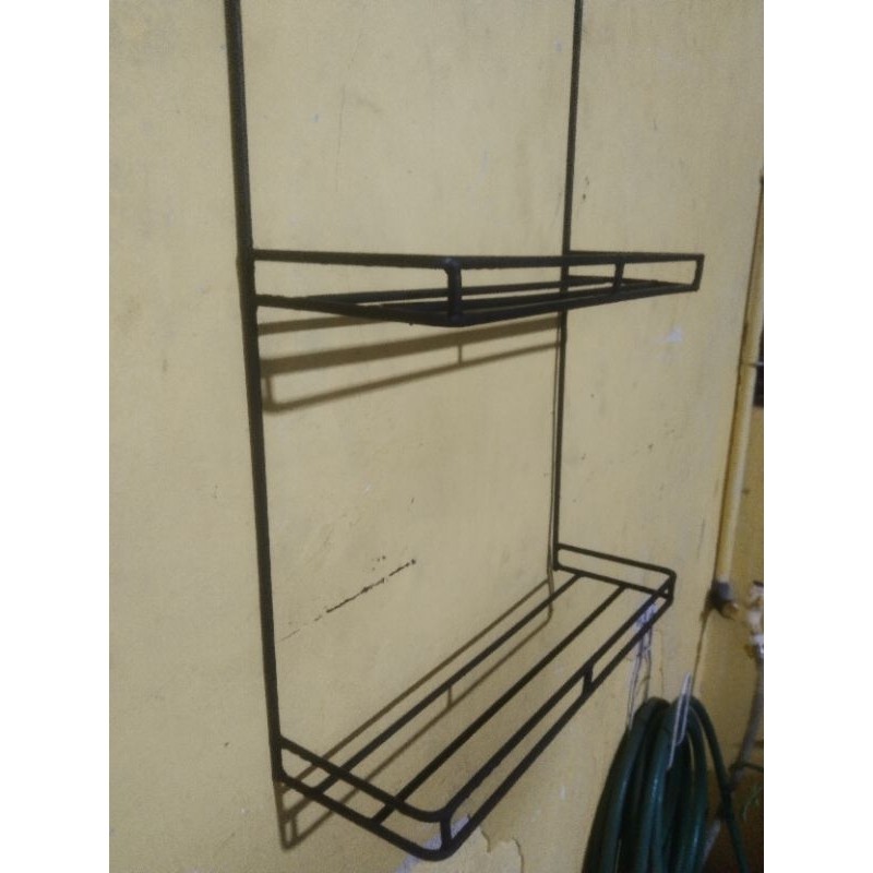 rak besi tempel di dinding / rak tempat sabun kamar mandi