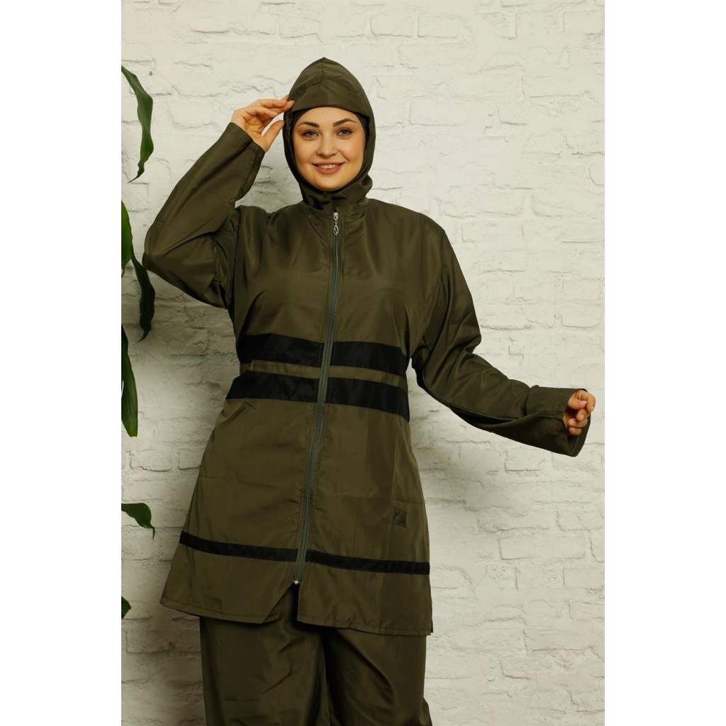 Fashion line full hijab plus size swimwear 55006