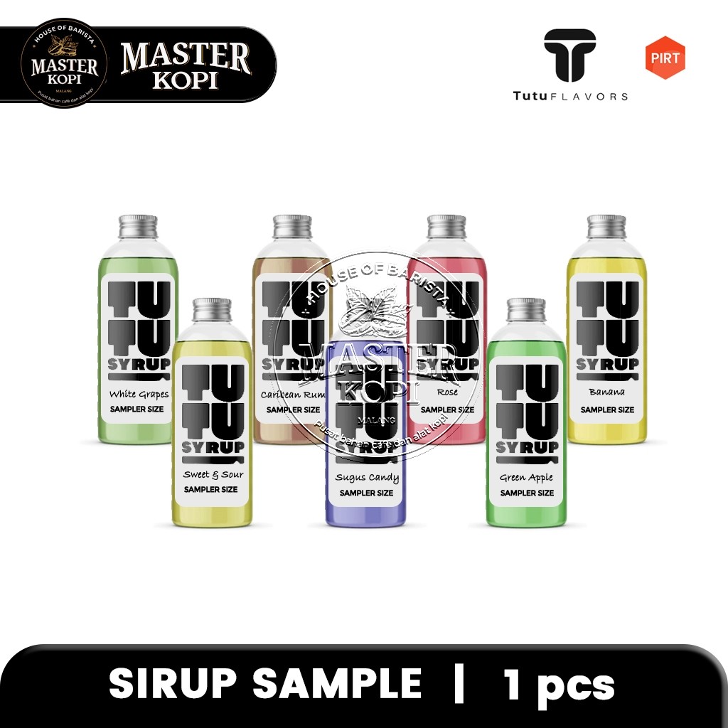 

Sirup Tutu Sample 100ml - Repack Syrup Minuman Aneka Rasa High Quality Fruit Syrup