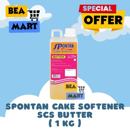 

Spontan SCS BUTTER 1kg | Spontan Cake Softener Pelembut & Pelembab Kue 1 kg