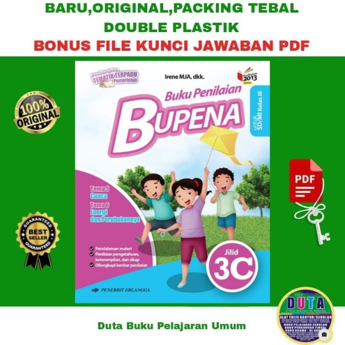 

BUPENA (BUKU PENILAIAN) JILID 3C KELAS 3 SD KURIKULUM 2013 REVISI