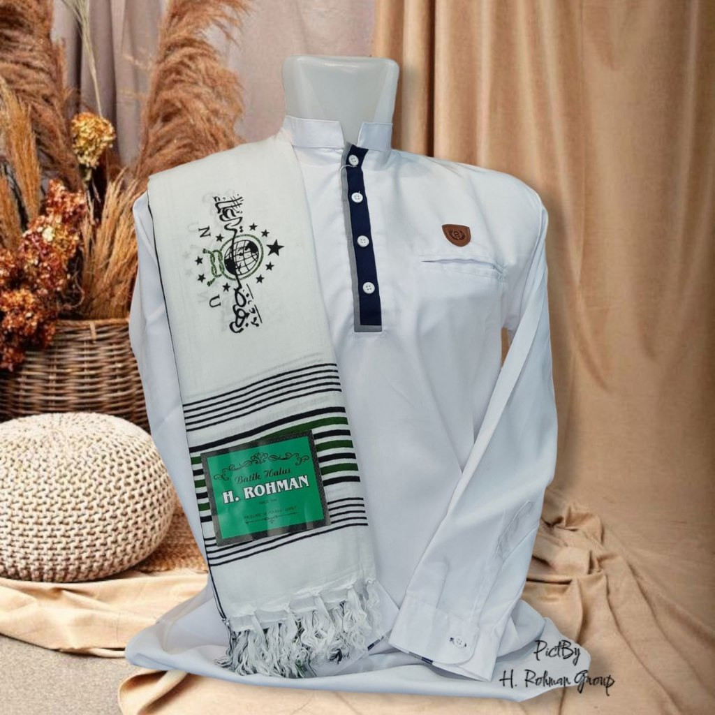 Sorban Kashmir Motif Logo NU Nahdlatul Ulama | Sorban Nahdlatul Ulama | Sorban Batik Printing