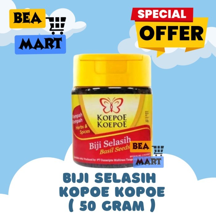 

Biji Selasih Koepoe Koepoe 50gr | Basil Seeds Kupu Kupu 50 gr gram