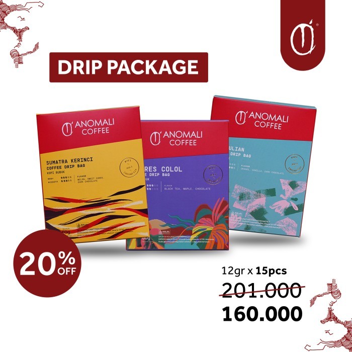 

READY STOCK!!! Anomali Coffee PAKET Coffee Drip - 15 Pcs