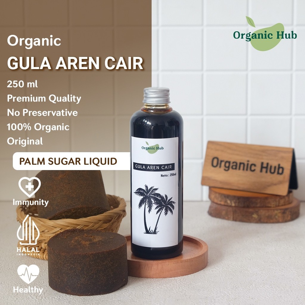 

Organic Hub Palm Sugar Liquid 100% Pure Original Gula Aren Cair Murni Premium Quality 250 ml