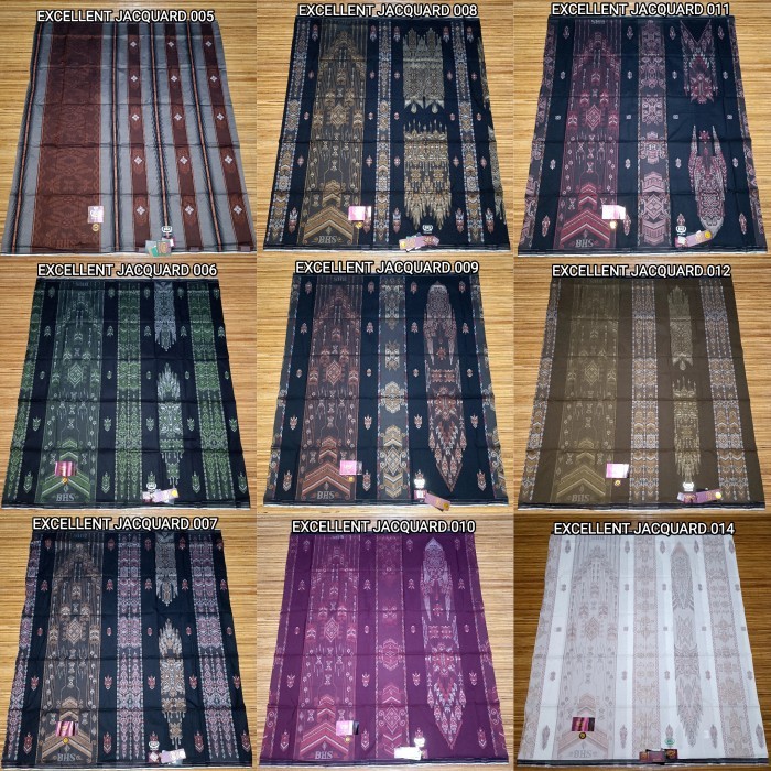 TERMURAH Sarung BHS Excellent Jacquard Gold, Sarung BHS Excellent MOTIF Songket