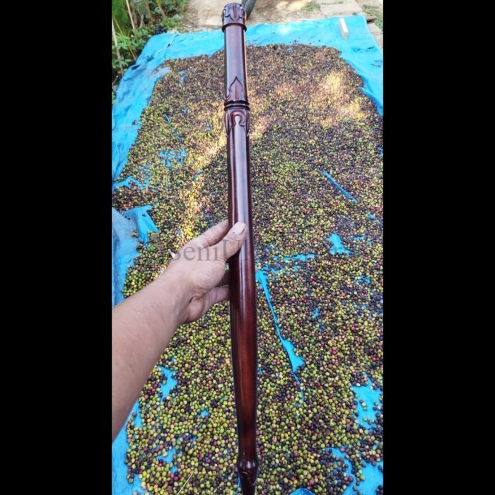 lendean tombak 60cm motif coret - Cokelat SU532