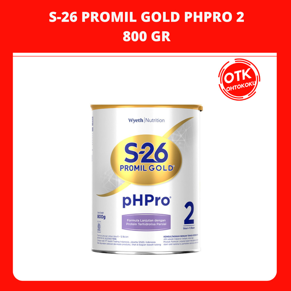 

S-26 Promil Gold PhPro 2 Susu Formula Usia 6-12 Bulan 800 gr