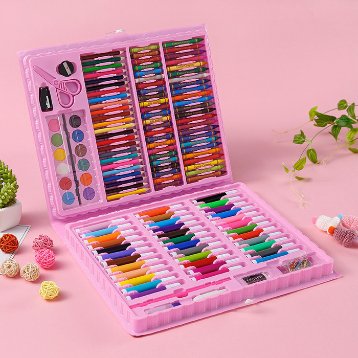 

Rena V - SG-002 Set Mengambar Anak Painting Set Berkualitas Isi 150 pcs - Pink