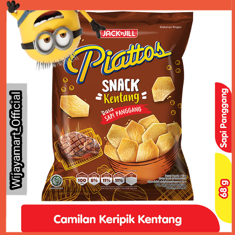 

Piattos Snack Kentang Sapi Panggang 68 g