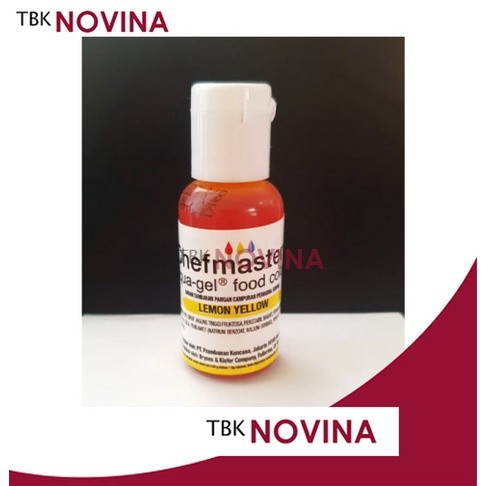 

CHEFMASTER KUNING / FOOD COLORING LEMON YELLOW / PEWARNA MAKANAN KUNING LIQUA GEL