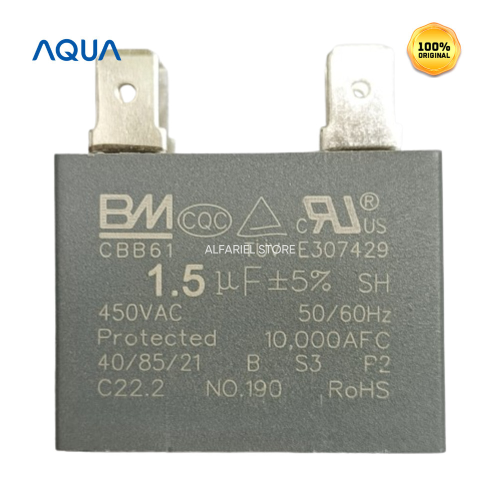 ORIGINAL KAPASITOR AC OUTDOOR MIDEA 1/2PK MSFC-05CRN2X MSAF-07CRN2