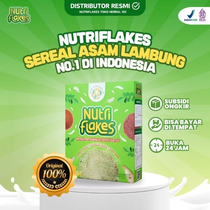 

Paket 1 Box Nutriflakes Sereal Umbi Garut Membantu Meredakan Asam Lambung