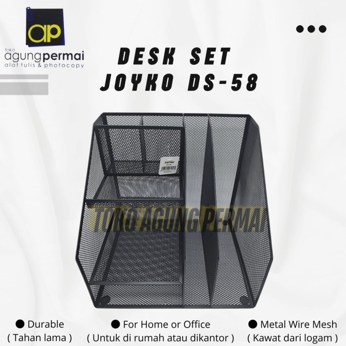 

PRODUK TERLARIS Desk Set Joyko DS-58 / Pen Holder / Tempat Alat Tulis