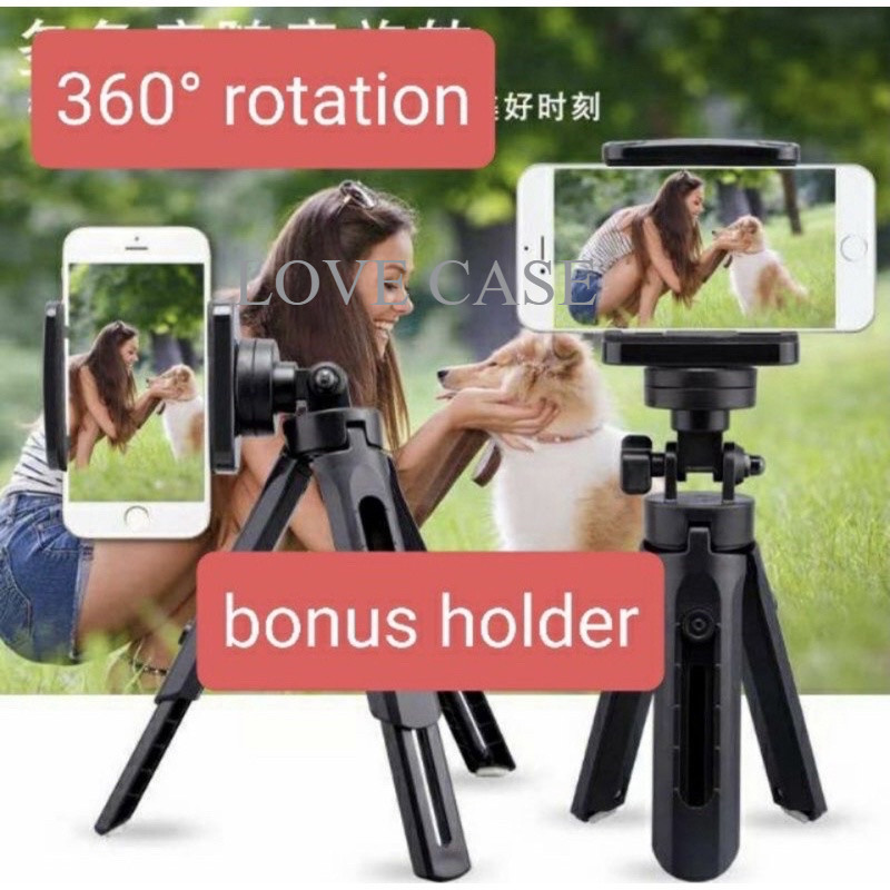 LOVE CASE Mini Tripod HD 30 - Tripod Mini Kamera Handphone For Ringlight Tripod Mini Meja Dudukan Hp