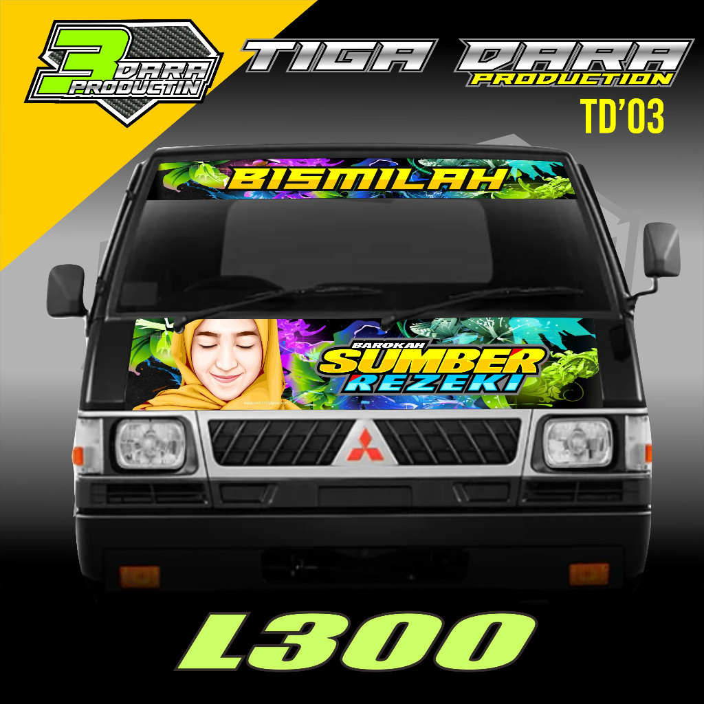 STIKER DECAL KABIN L300 PICK UP STIKER KACA L300 STIKER KABIN L300 KODE 03