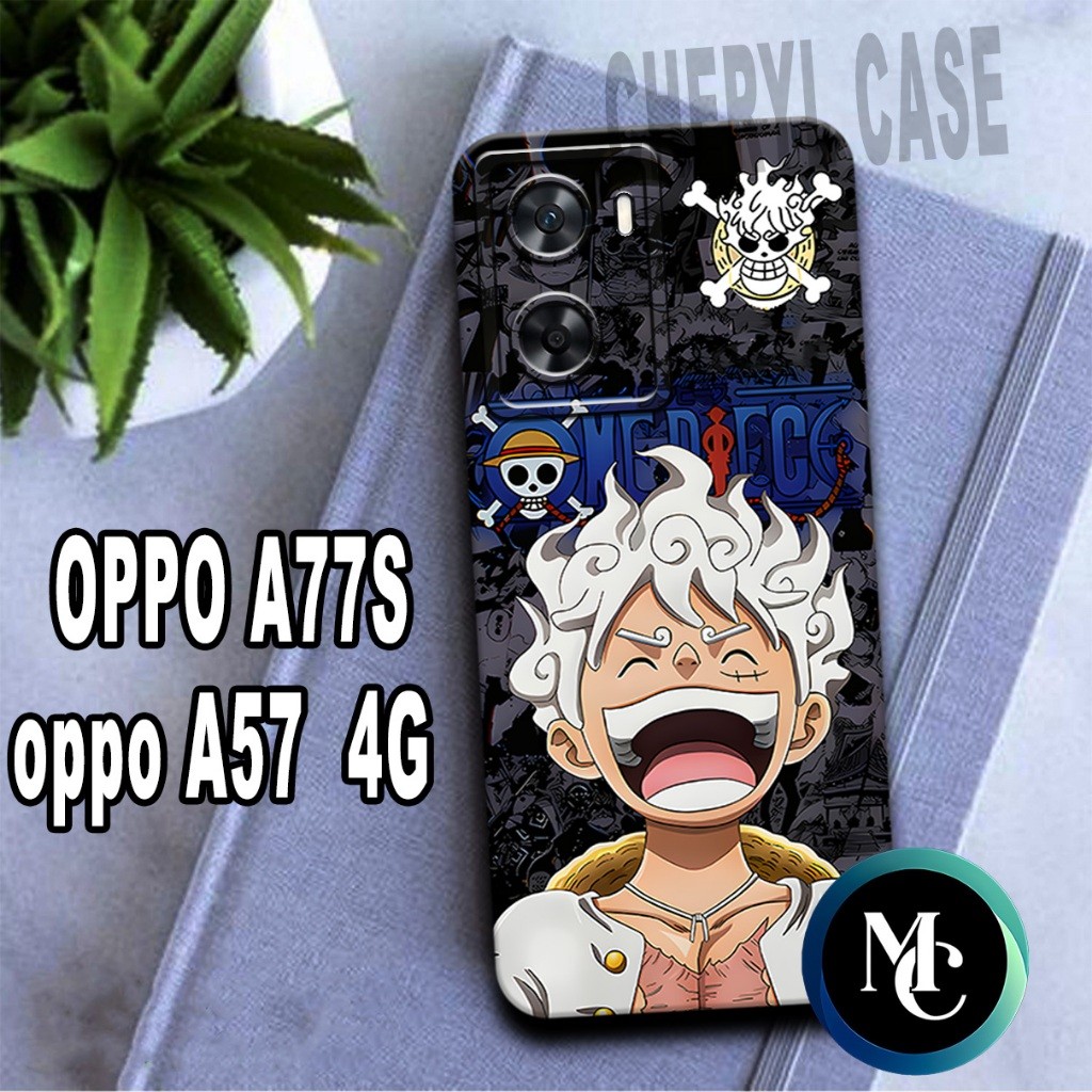 ALB3/ Softcase karet lentur untuk OPPO A77S DAN A57 4G/Motif ANIME LUFFY/case OPPO A77S/kesing OPPO 
