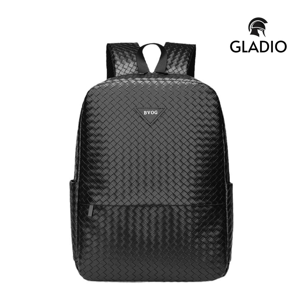 GLADIO Tas Ransel Pria Hitam Hayden GLD030B5 Kulit Premium Terbaru Keren Kekinian Kasual Anti Air
