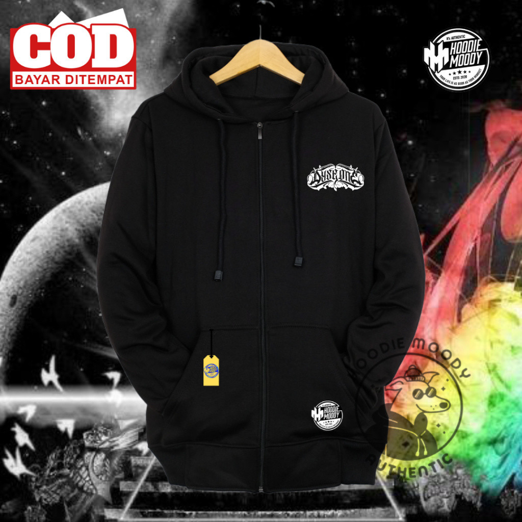 HOODIE.MOODY Hoodie Jaket Resleting dyseone Zipper  Sweater Sleting Switer Cewek Cowok Jaket Wanita 