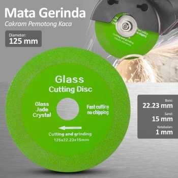 

Mata Gerinda Cakram Pemotong Diamond Cutting Disk 22.23x15mm 125mm