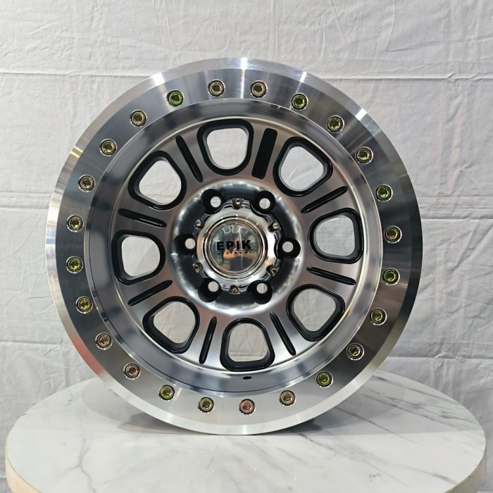 1pcs Velg Beadlock Alloy Fungsi RACELINE RT232 Monster 16x8.0 6H 139.7 et-25 Ring 16 R16 lebar 8 inc