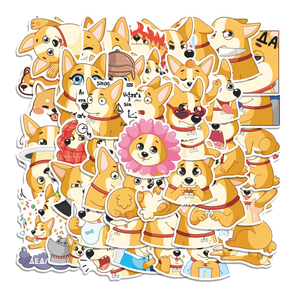 

COD 50 Pcs Stiker YAMI THE DOG Lucu Anti Air Untuk Dekorasi Notebook Sepeda Skateboard Handphone