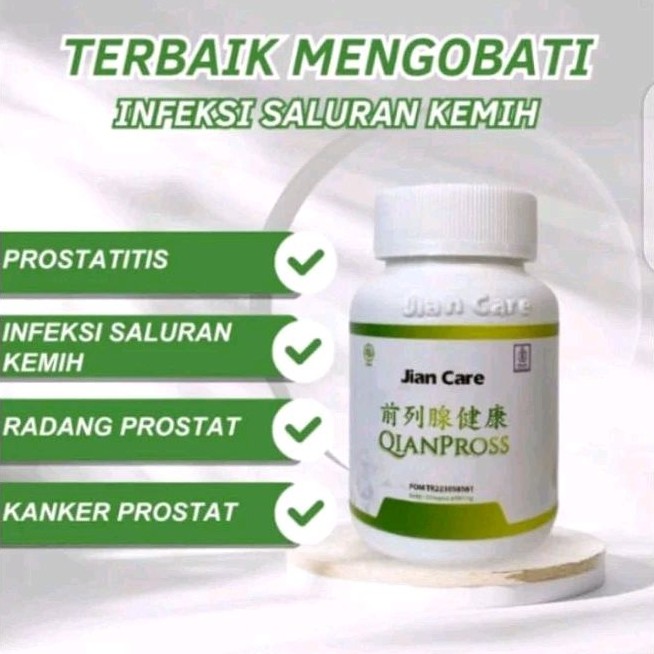 Jiancare Qianpross - Obat Herbal atasi Prostat, Infeksi Saluran Kemih, Terdaftar BPOM 100% Original