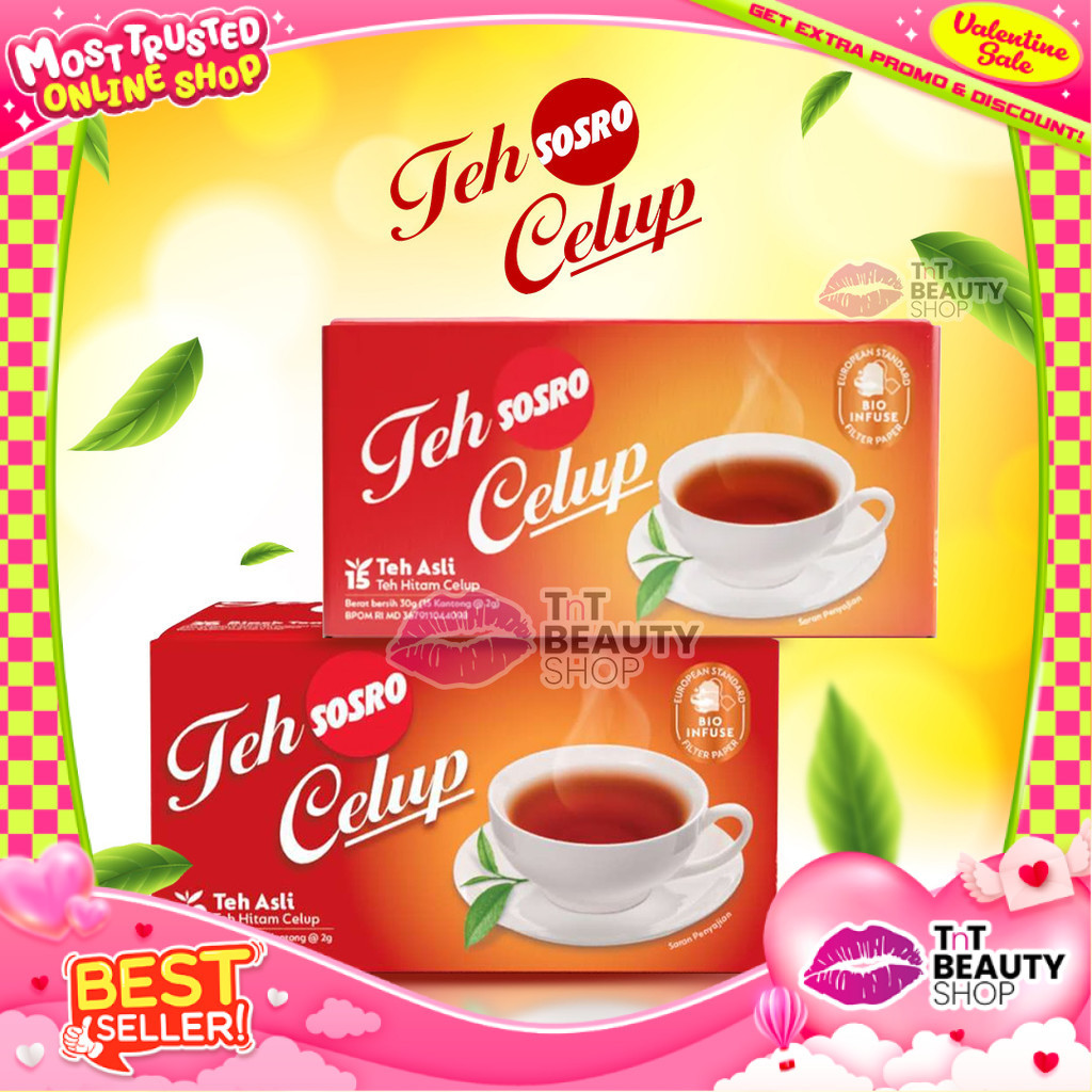 

Teh Celup Sosro - Teh Hitam Berkualitas - Tea Bag - Isi 30 - Isi 15 | TnT Beauty Shop