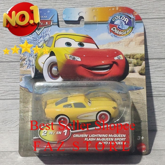 Disney Pixar Cars Diecast  COLOR CHANGERS CRUISIN LIGHTNING MCQUEEN TOY FAZ STORE