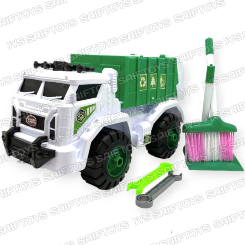 Mainan Anak Truk Sampah + Kebersihan Jumbo / Mainan Truk Kebersihan / Mainan Truk Sampah / Mainan Tr