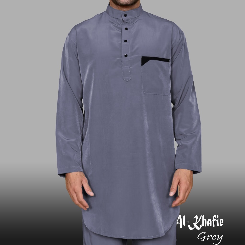 terbaru koko setelan polos lengan panjang - baju kurta pakistan set celana - koko pria dewasa